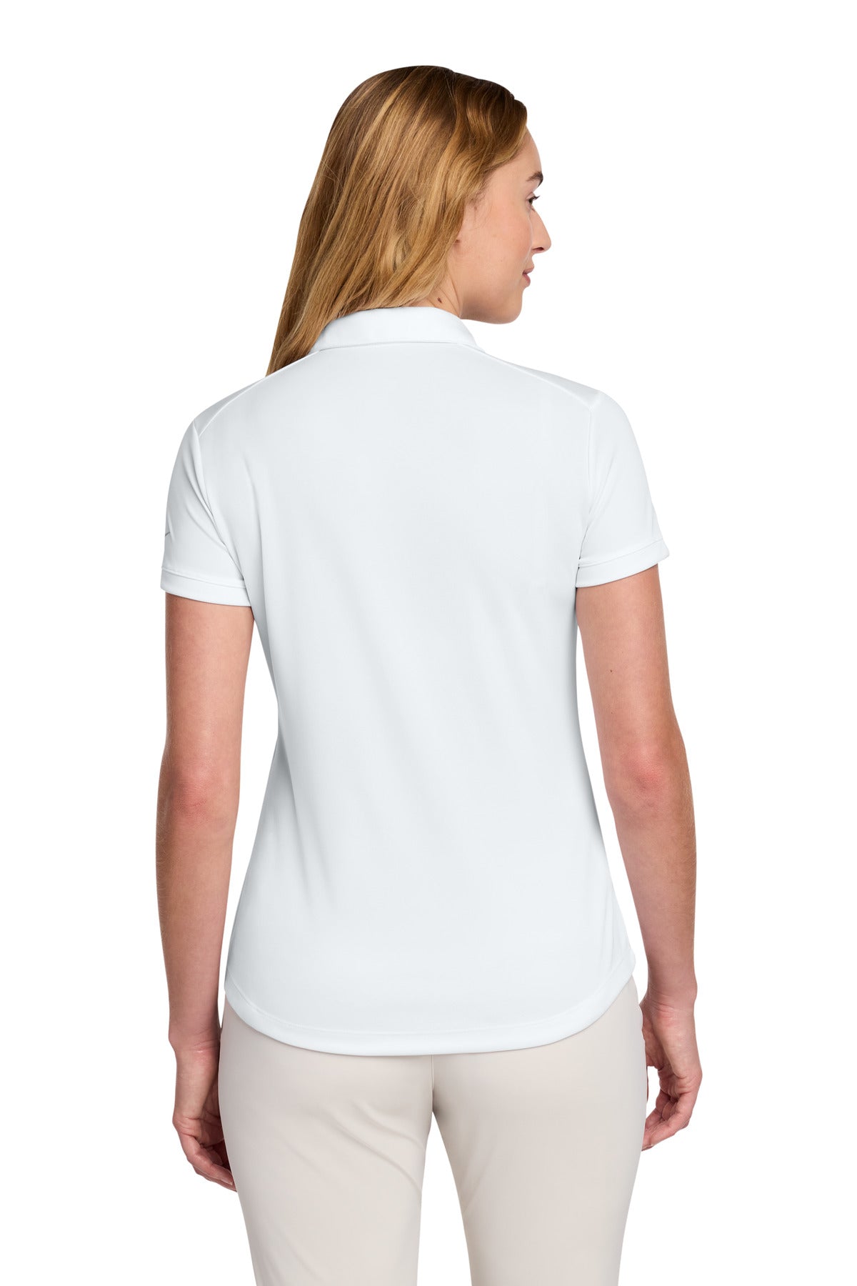 Nike Women's Dri-FIT Players Modern Fit  Polo. - White