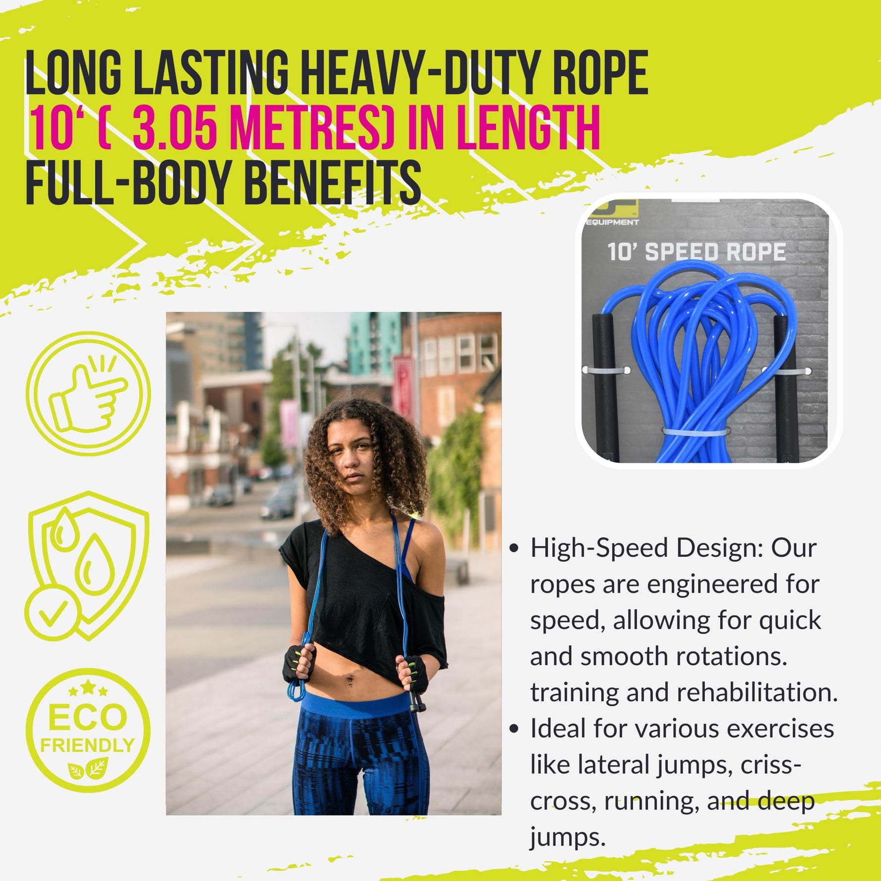 Athletic Connection 8' Handleless Jump Rope Set Of 6
