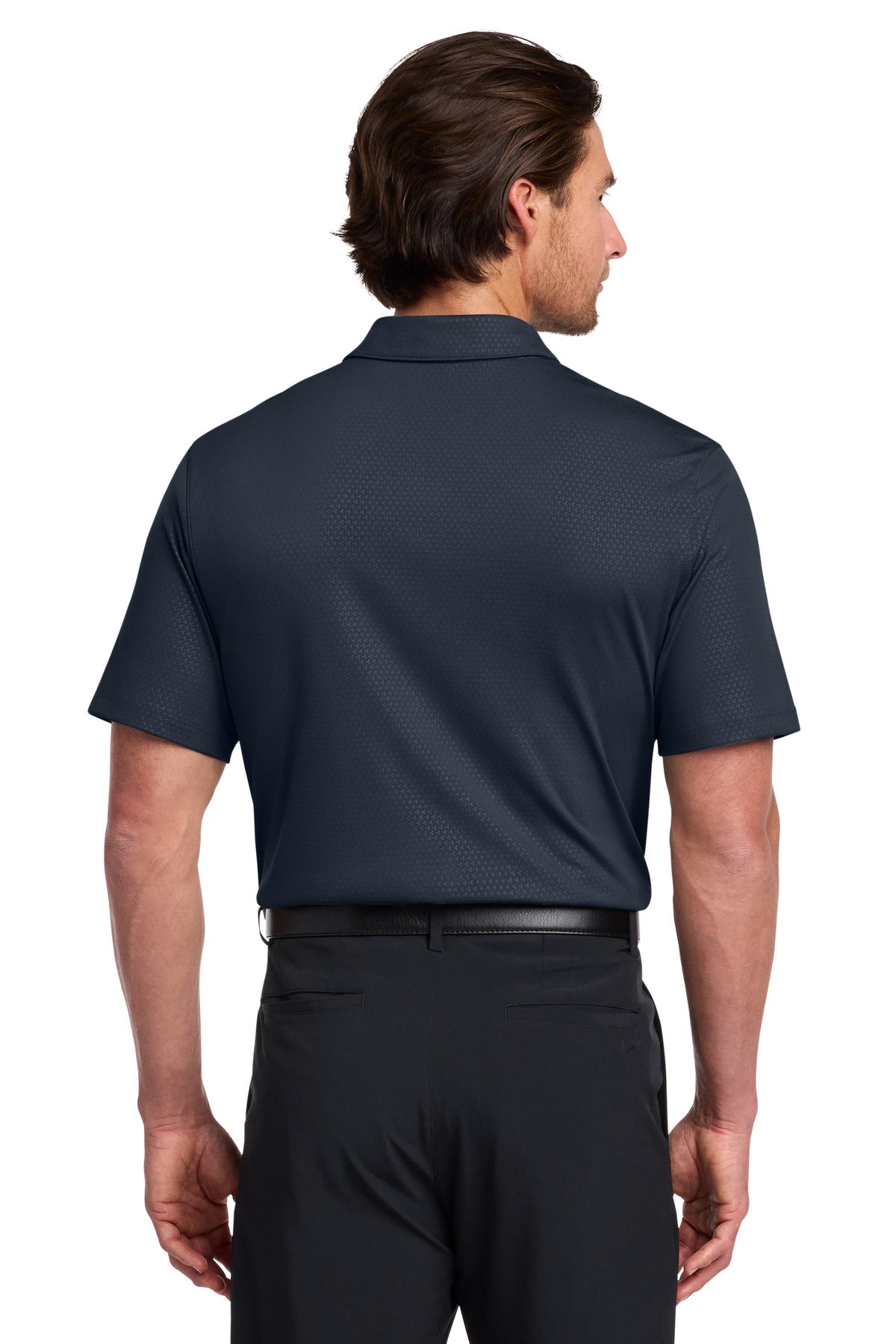 Nike Dri-FIT Embossed Tri-Blade Polo. - Marine