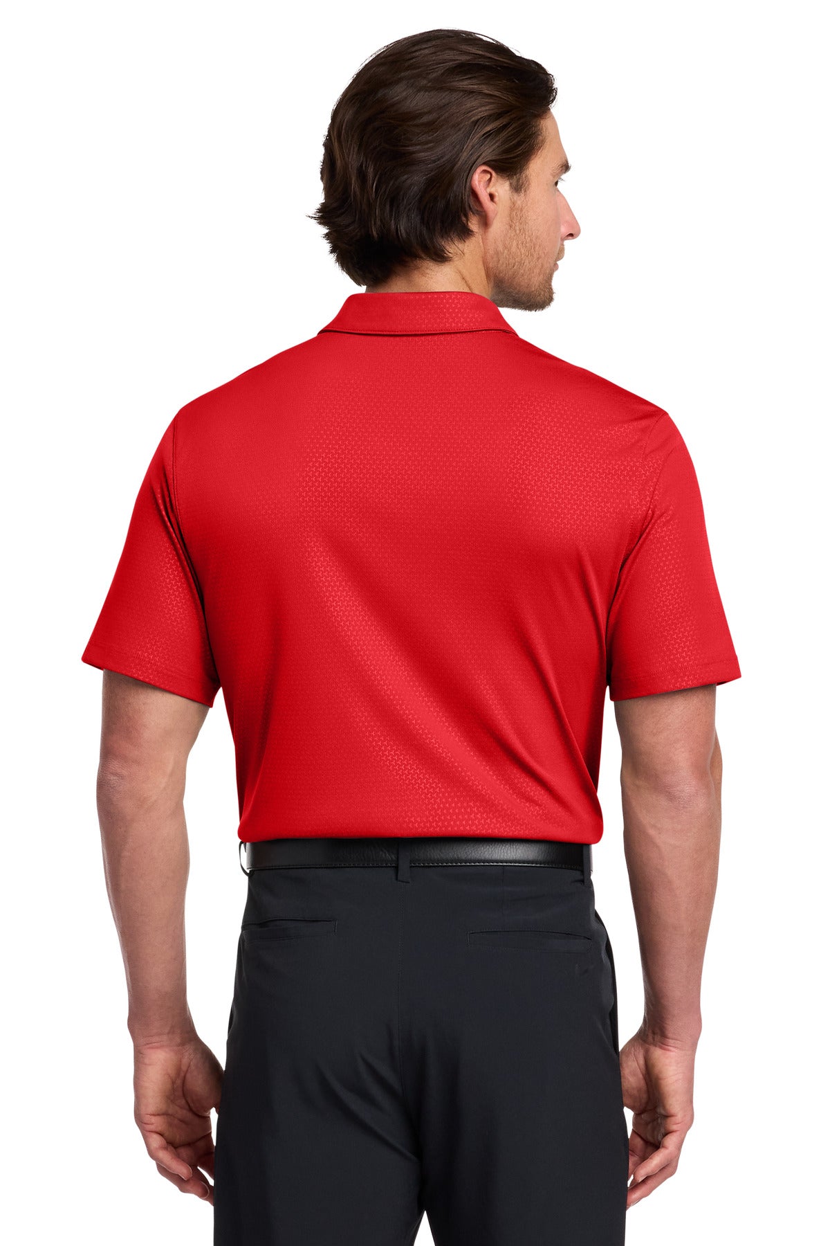 Nike Dri-FIT Embossed Tri-Blade Polo. - University Red