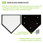 Champion Sports Save-A-Leg™ Home Plate