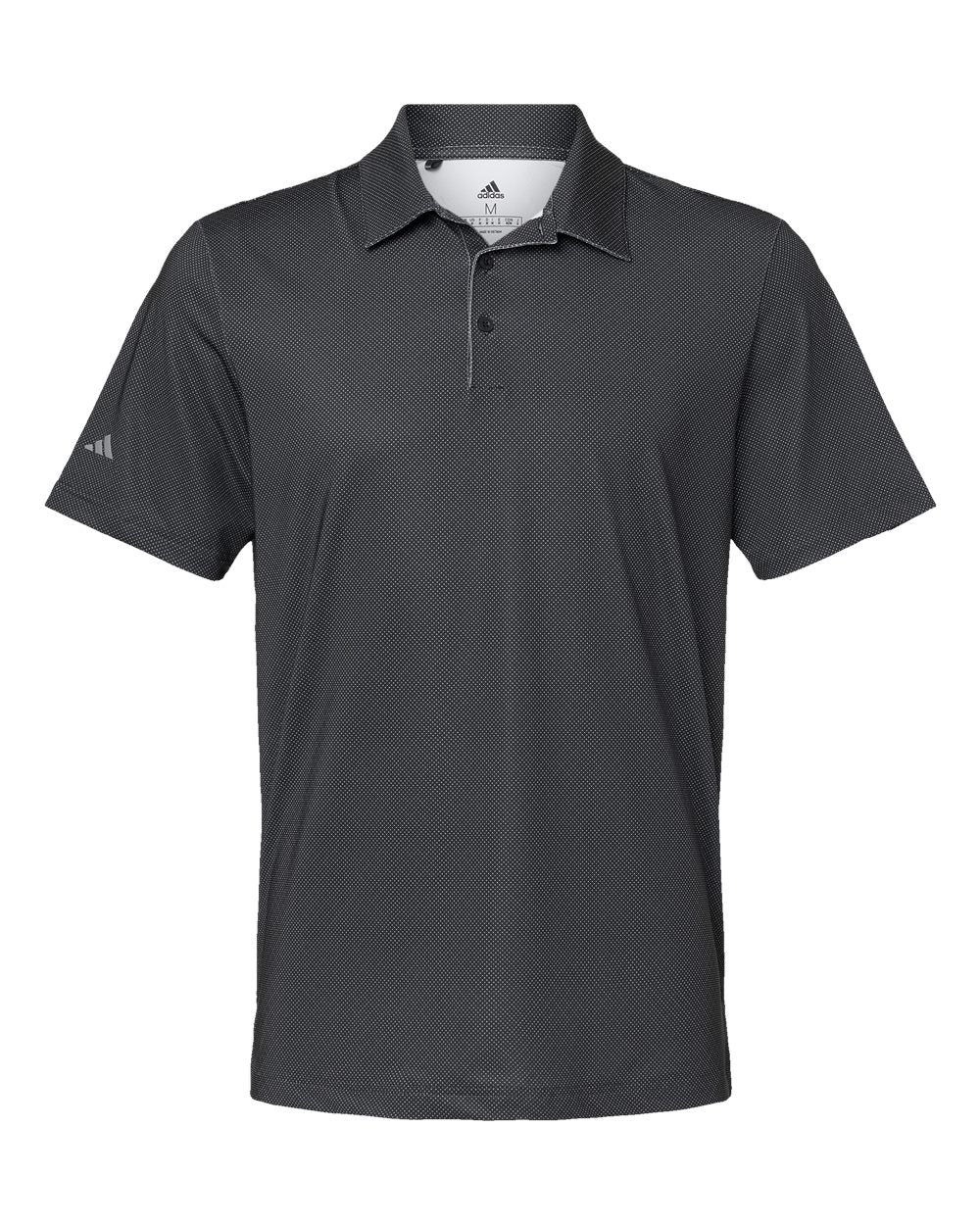 Men's Ultimate365 Diamond Dot Print Polo - Black/ White/ Grey Three
