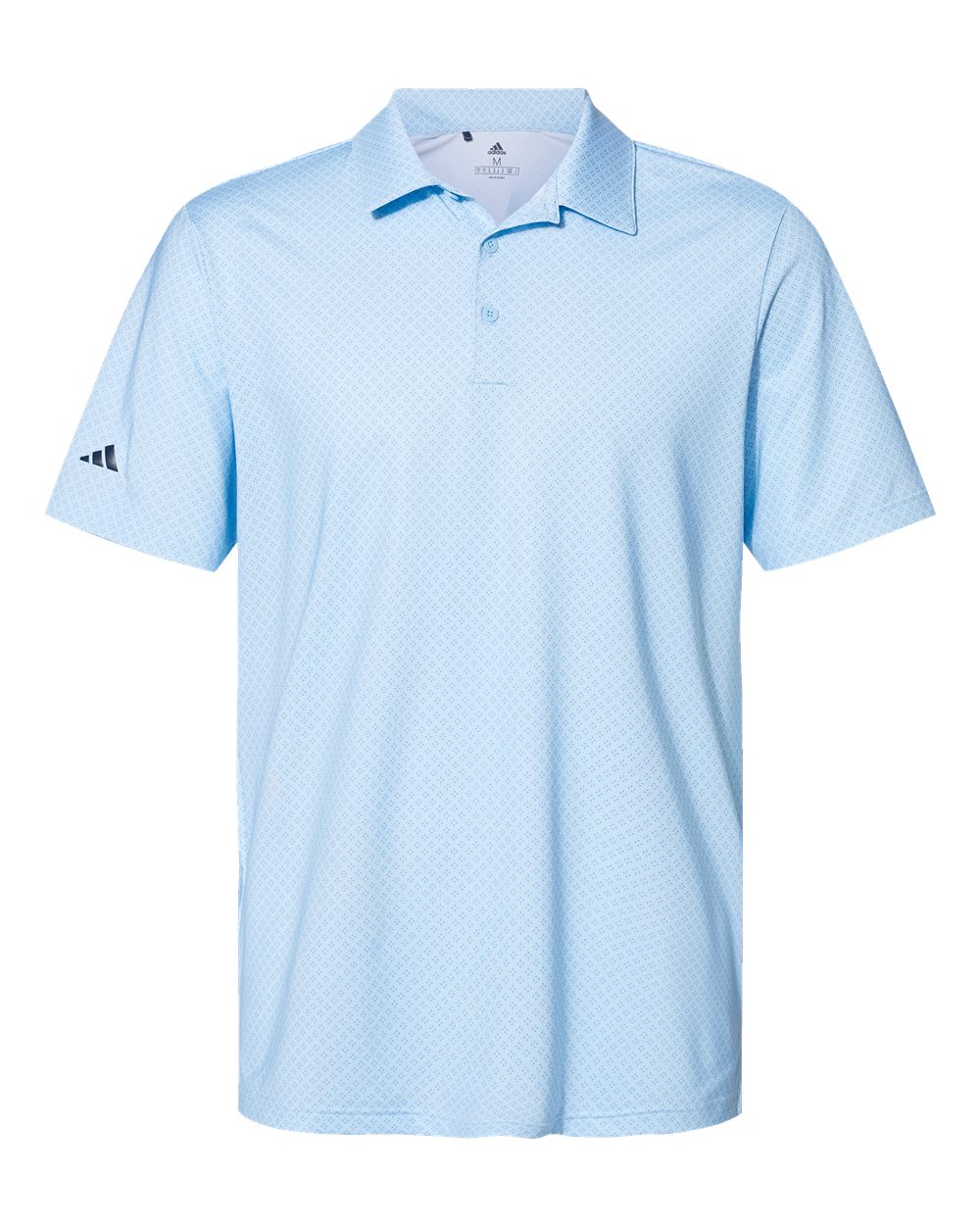 Men's Ultimate365 Diamond Dot Print Polo - Glow Blue/ White/ Navy