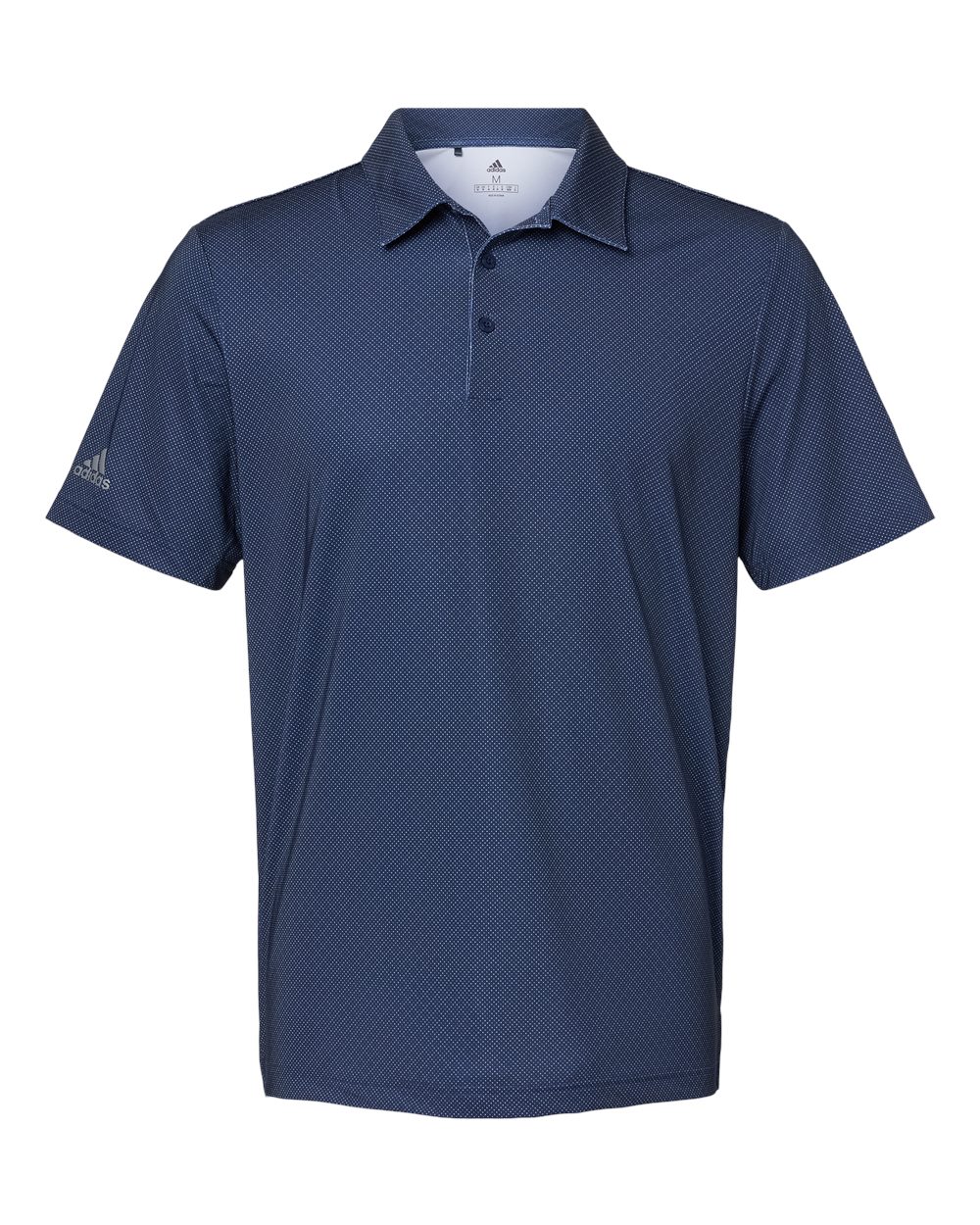 Men's Ultimate365 Diamond Dot Print Polo - Navy Blue/ White/ Grey Three