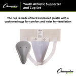 Champion Sports Intermediate Deluxe Cup & Supporter Set