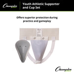 Champion Sports Intermediate Deluxe Cup & Supporter Set