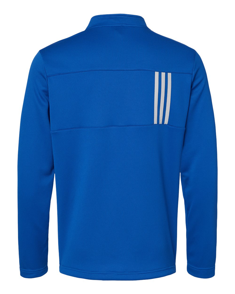 Men's 3-Stripes Double-Knit Quarter-Zip Pullover - Team Royal/ Grey Two