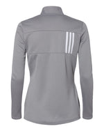 Women's 3-Stripes Double Knit Full-Zip Jacket - Grey Three/ White