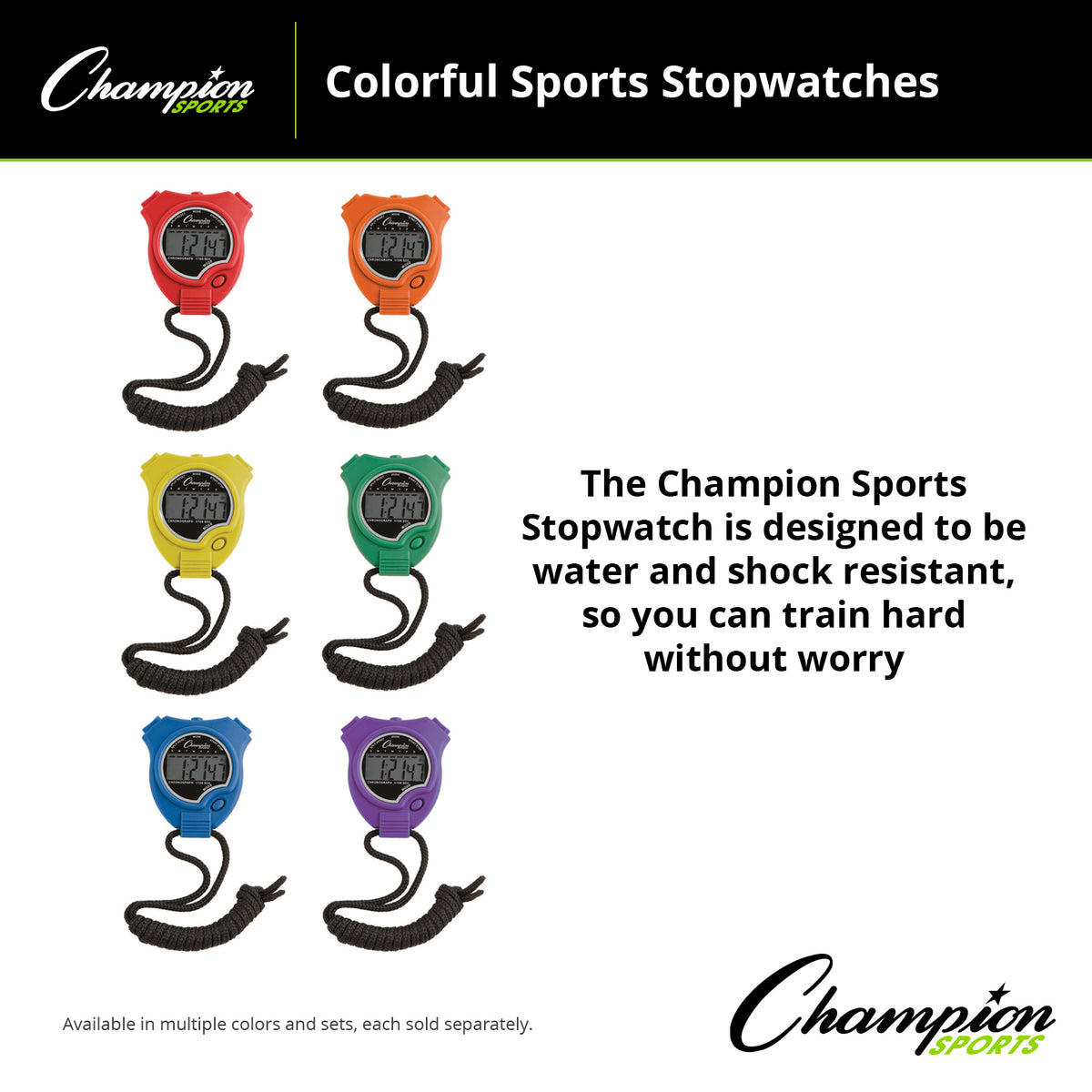 Champion Sports Precision Digital Stopwatch