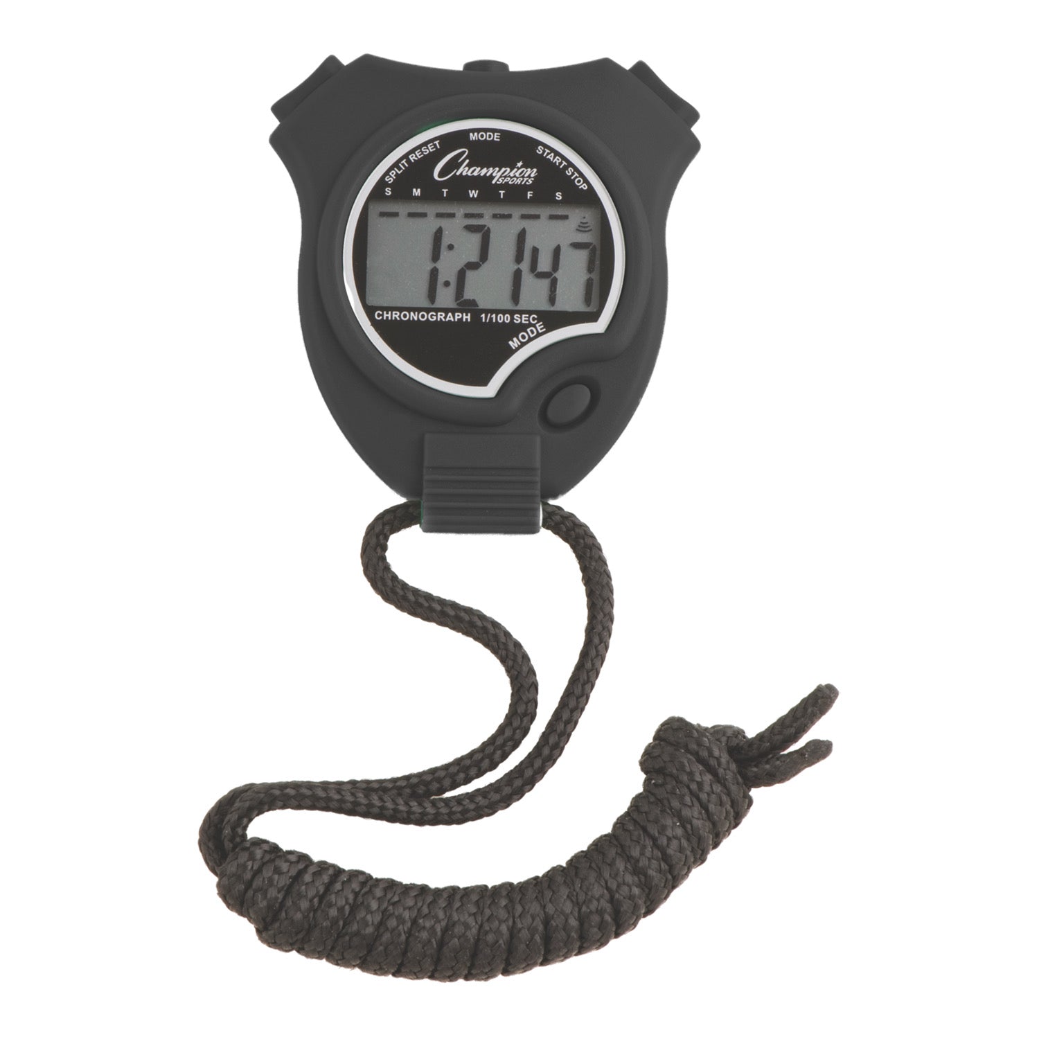 Champion Sports Precision Digital Stopwatch - Black