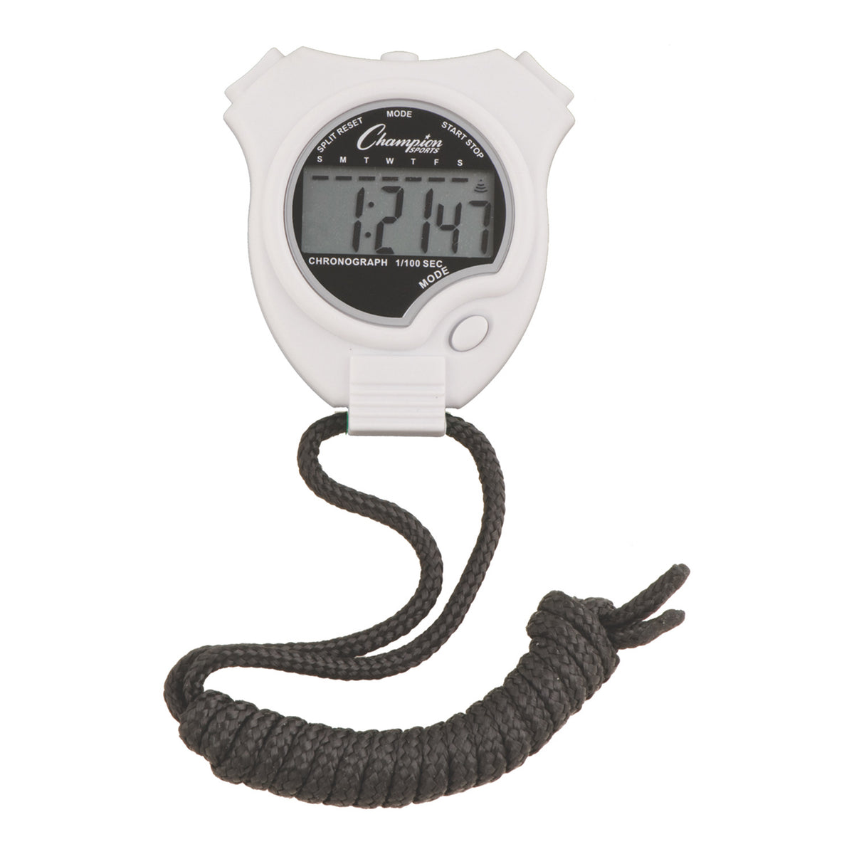 Champion Sports Precision Digital Stopwatch - White