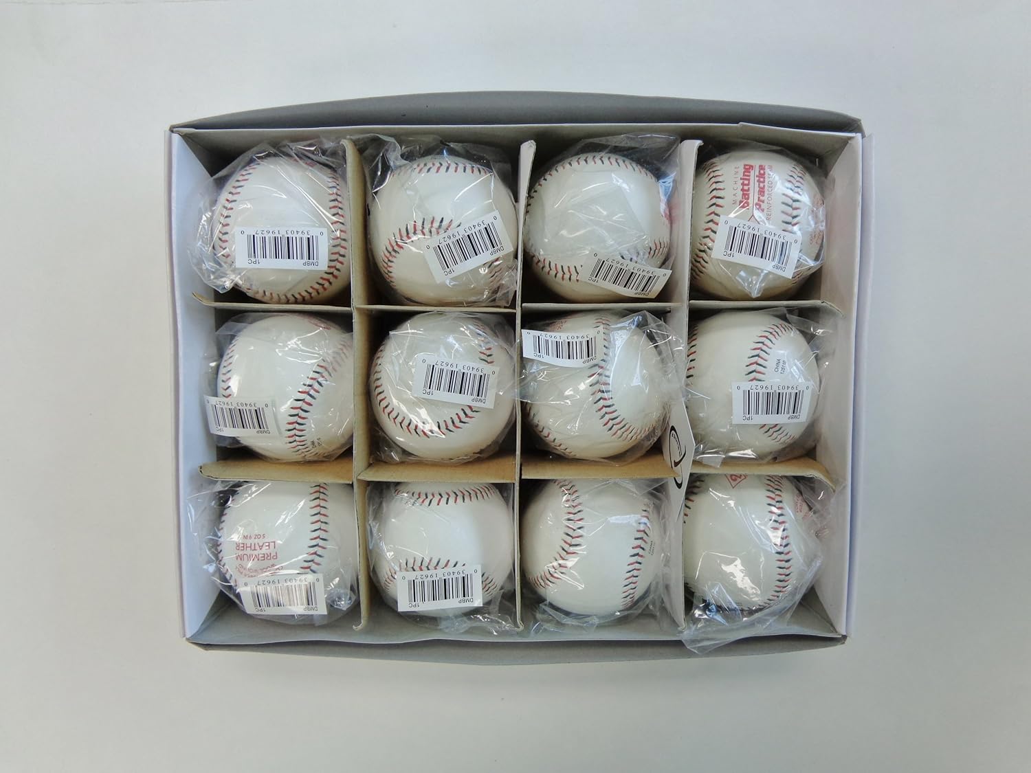 Diamond Pitching Machine Leather Baseball (Dozen)