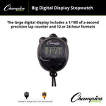 Champion Sports Big Digital Display Stopwatch