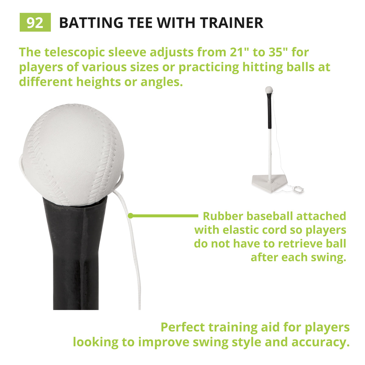 Champion Sports Batting Tee Trainer