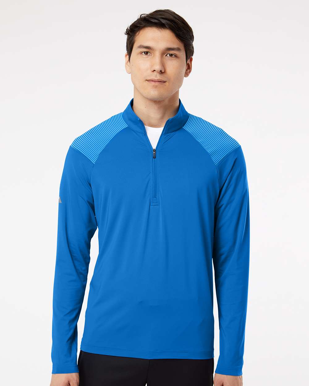 Men's Ultimate365 Lightweight Shoulder Stripe Quarter-Zip Pullover - Glory Blue
