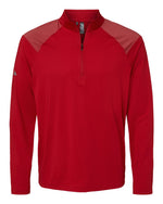 Men's Ultimate365 Lightweight Shoulder Stripe Quarter-Zip Pullover - Team Power Red