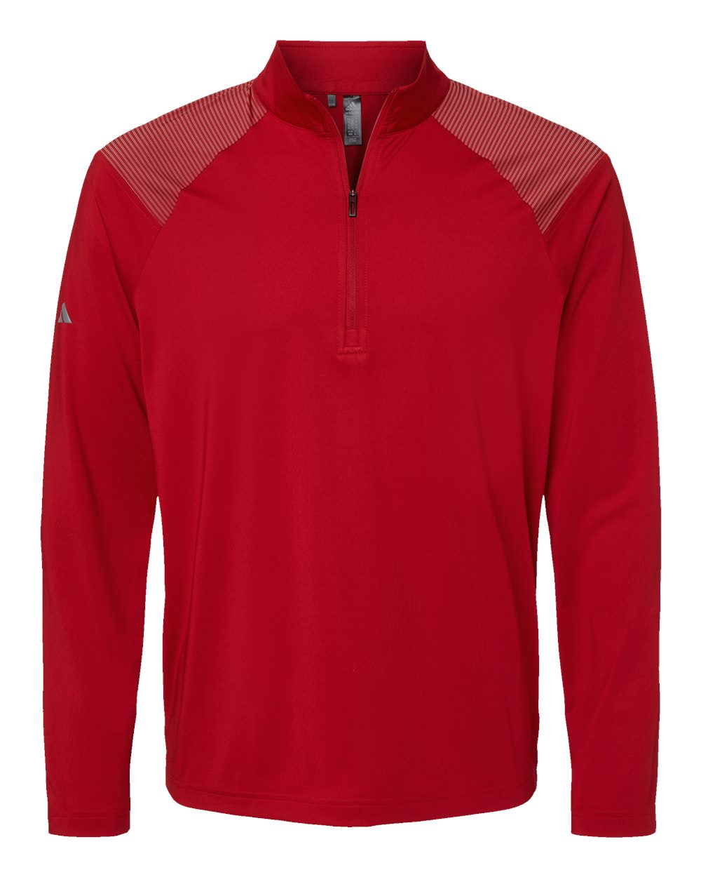 Men's Ultimate365 Lightweight Shoulder Stripe Quarter-Zip Pullover - Team Power Red