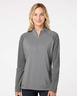 Women's Ultimate365 Lightweight Raglan Quarter-Zip Pullover - Grey Three