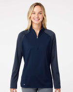 Women's Ultimate365 Lightweight Raglan Quarter-Zip Pullover - Team Navy Blue