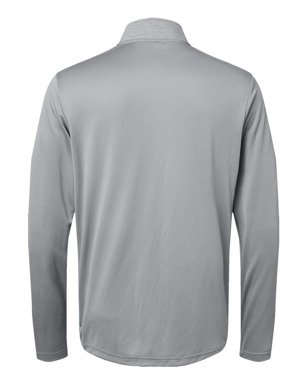 Men's Ultimate365 Heather Block Print Quarter-Zip Pullover - Grey Three Melange/ Grey Three/ Black