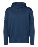 Men's Textured Mixed Media Midweight Hooded Sweatshirt - Collegiate Navy