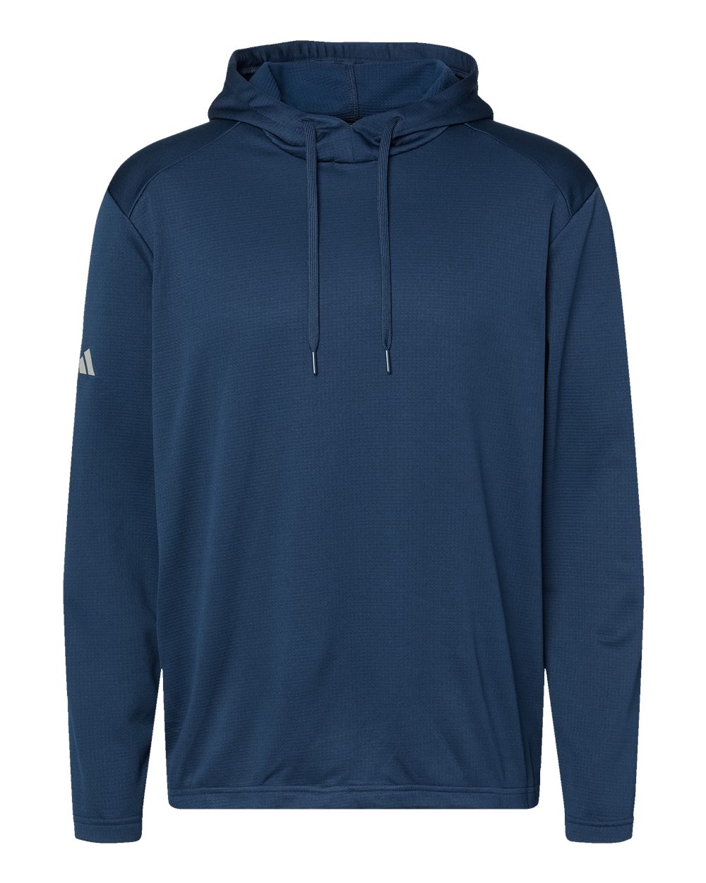 Men's Textured Mixed Media Midweight Hooded Sweatshirt - Collegiate Navy