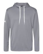 Men's Textured Mixed Media Midweight Hooded Sweatshirt - Grey Three