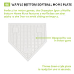 Champion Sports Waffle Bottom Home Plate