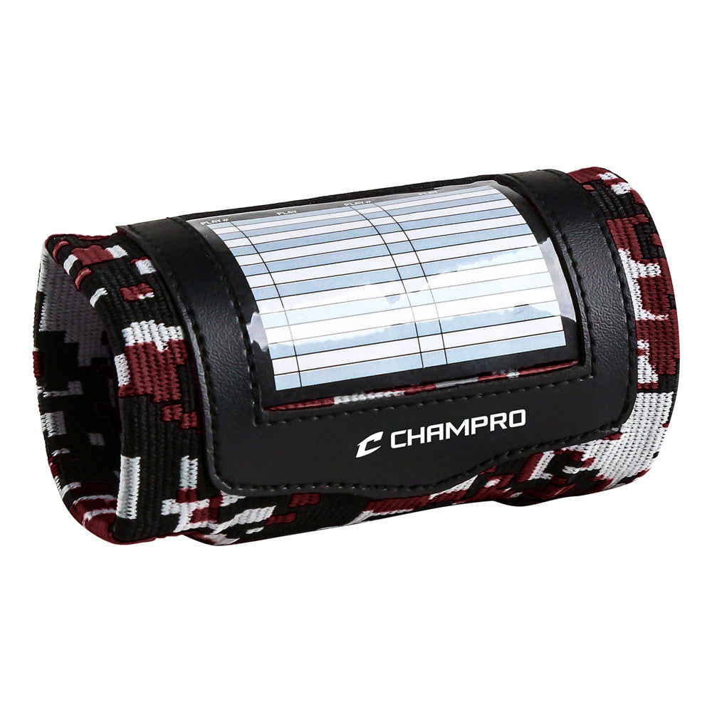 Champro Wristband Playbook - Single - Camo Maroon