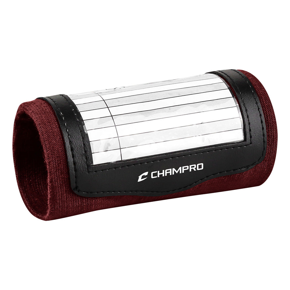 Champro Wristband Playbook - Single - Maroon