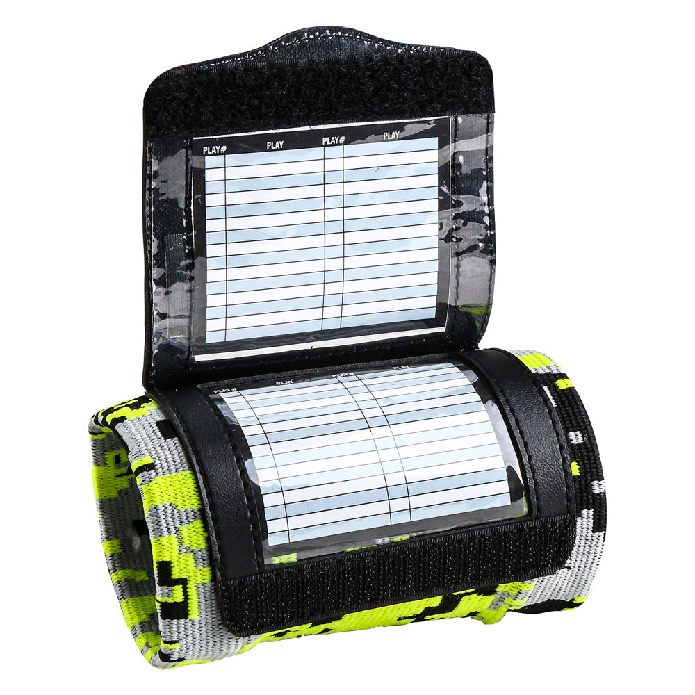 Champro Wristband Playbook - Triple - Camo Optic Yellow