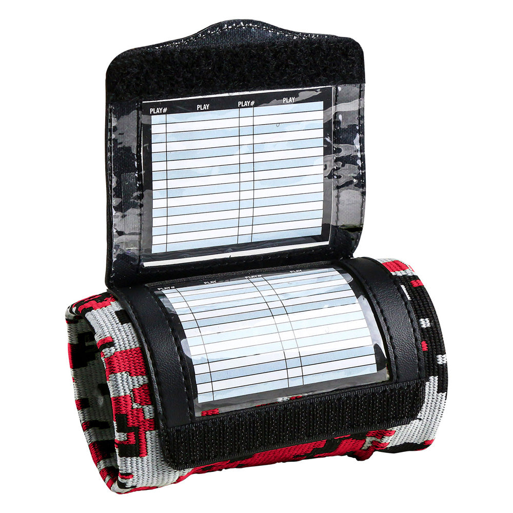 Champro Wristband Playbook - Triple - Camo Scarlet