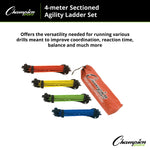Champion Sports Sectioned Agility Ladder Set