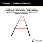 Champion Sports Rubber Agility Ladder