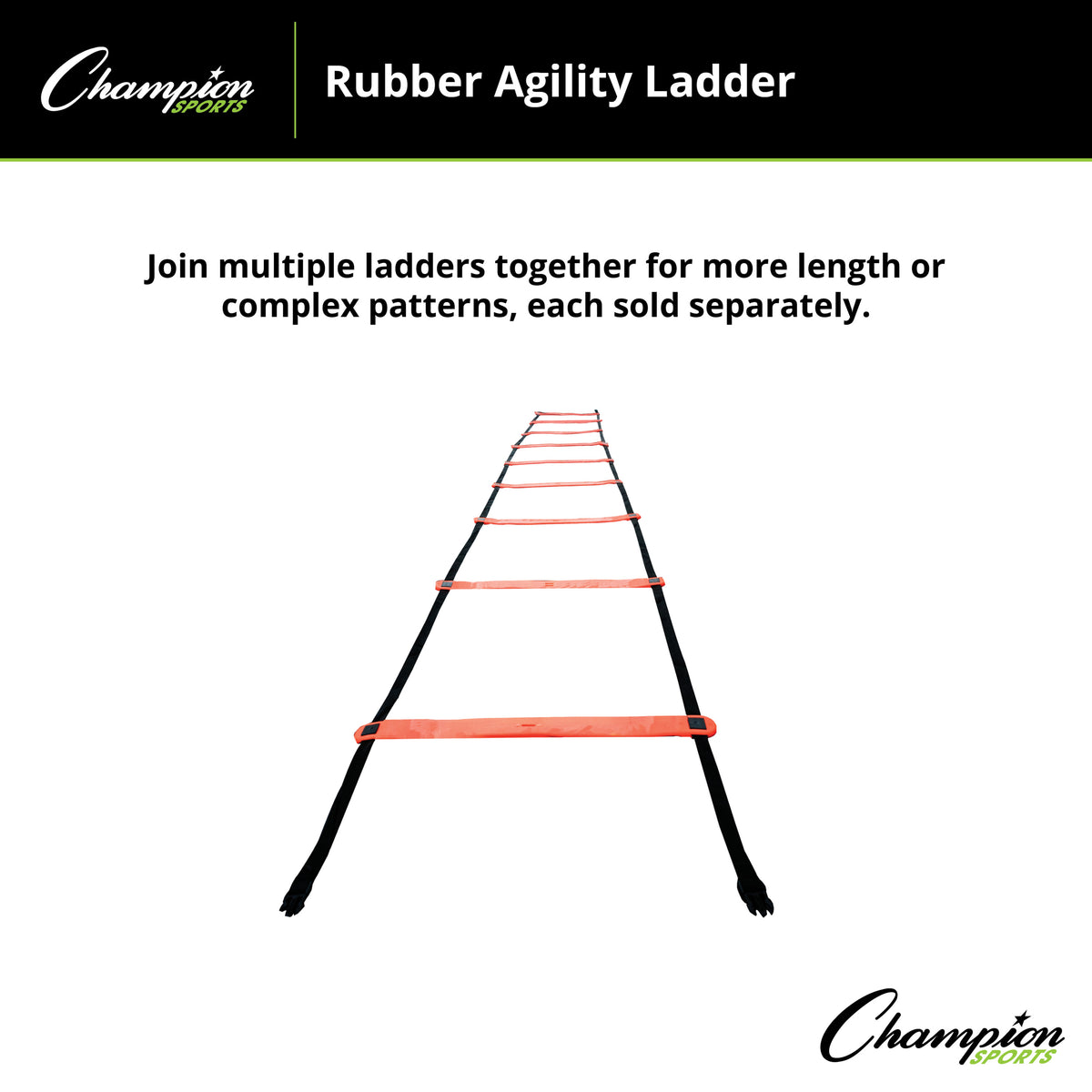 Champion Sports Rubber Agility Ladder