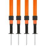 Champion Sports Adjustable Agility Pole Set - Set of 4