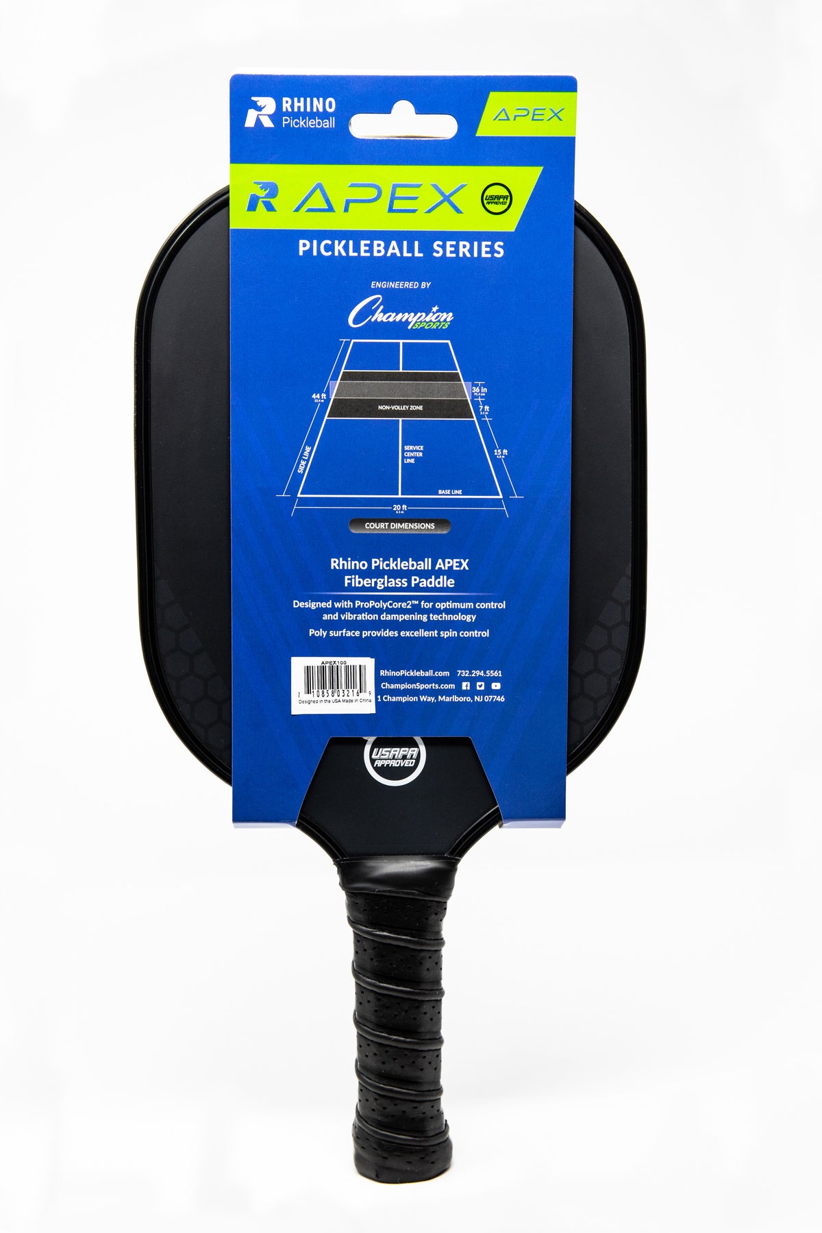 Champion Sports Rhino Pickleball Apex Paddle