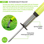 Champion Sports Outdoor Agility Pole Set - Set of 4