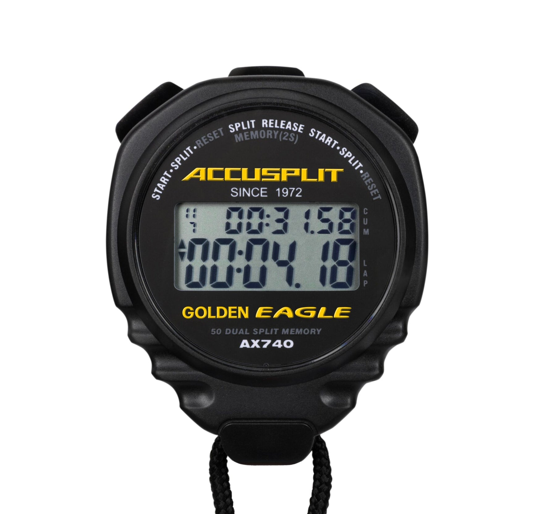 Accusplit AX740 – 50-Memory Dual-Split Stopwatch