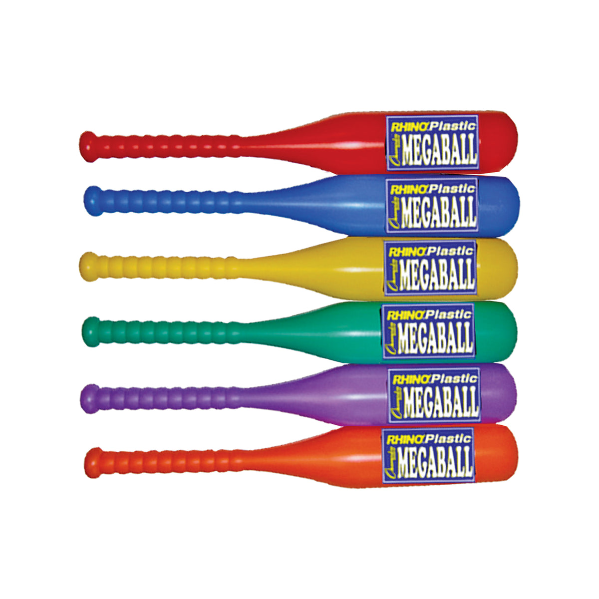 Champion Sports Rhino Mega Ball Plastic Bat Set - Set of 6