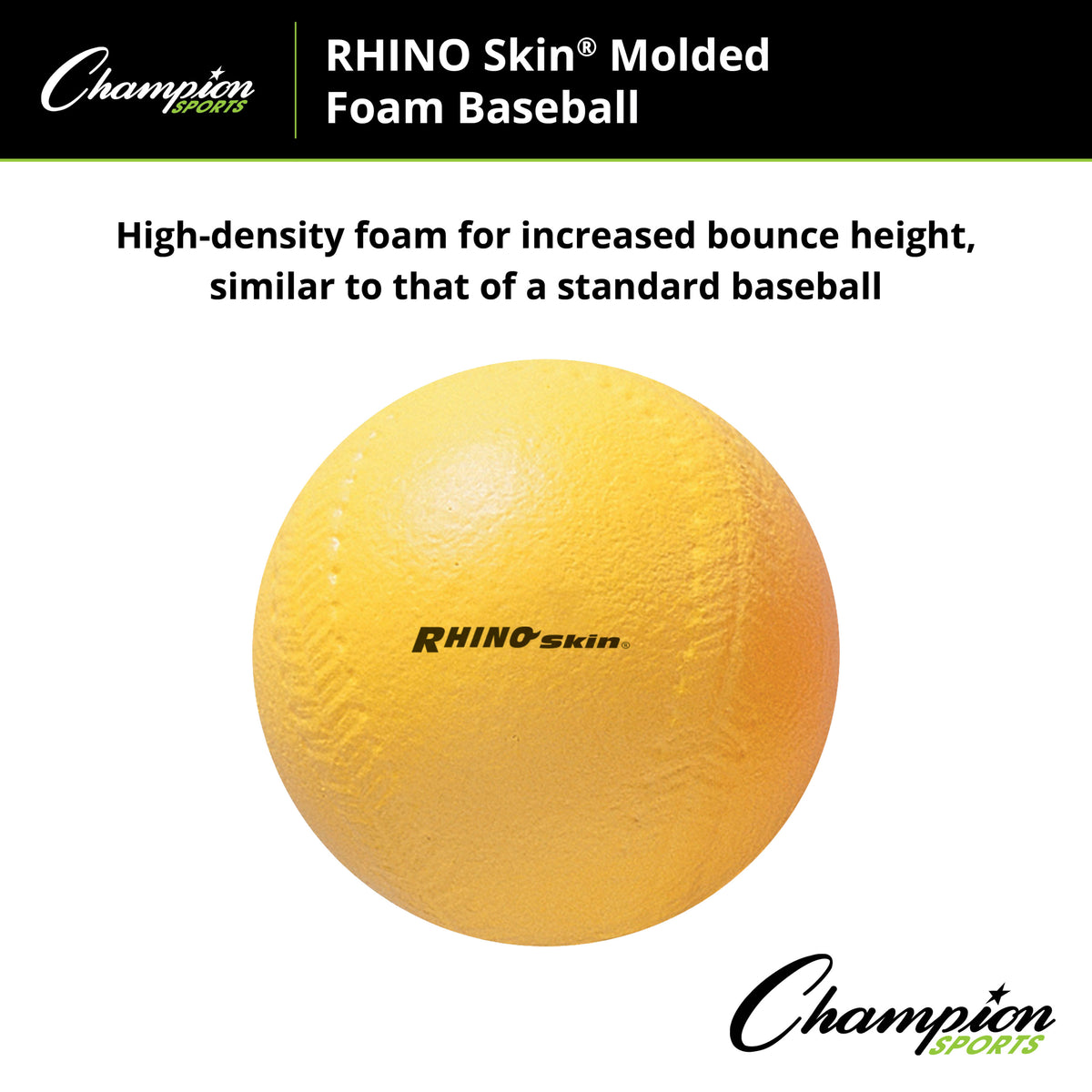 Champion Sports Rhino Skin Molded Foam Ball