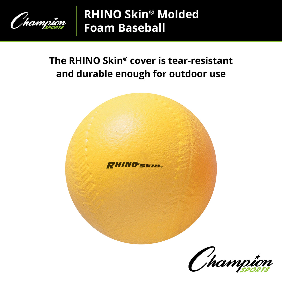 Champion Sports Rhino Skin Molded Foam Ball
