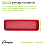 Champion Sports Bowling Pin Backstop