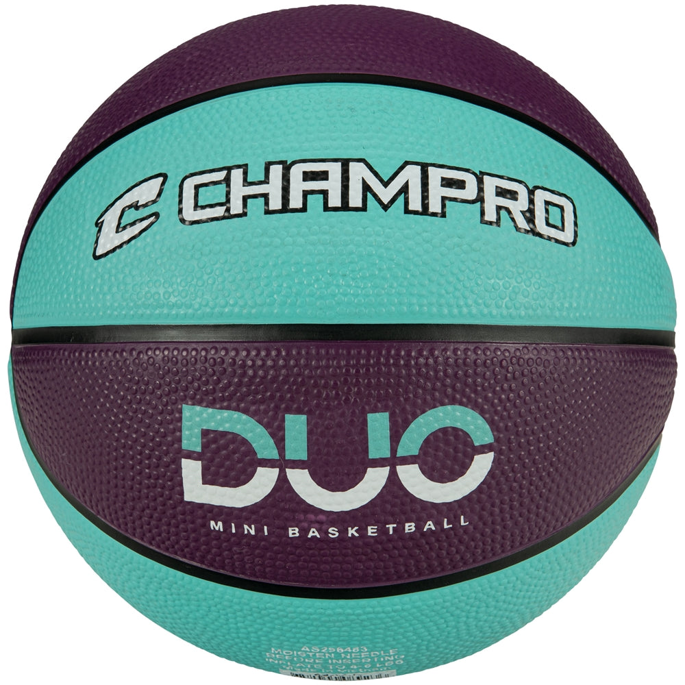 Champro Jammer Mini Rubber Basketball - Purple Teal