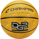 Champro Dura-Grip 230 Rubber Basketball - Gold