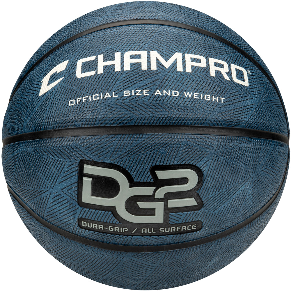 Champro Dura-Grip 230 Rubber Basketball - Navy