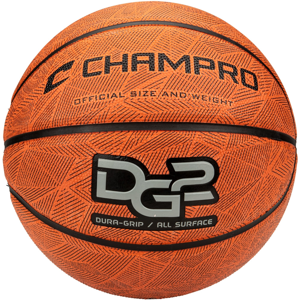 Champro Dura-Grip 230 Rubber Basketball - Orange