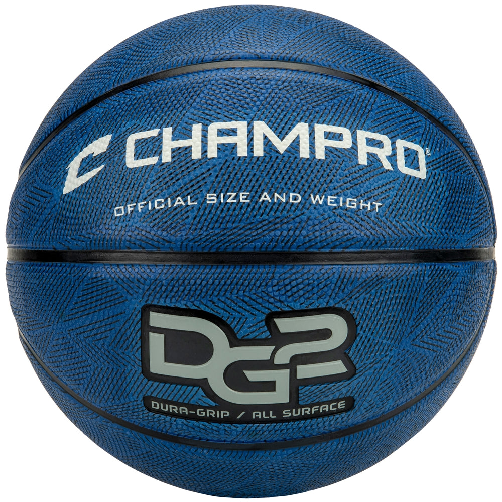 Champro Dura-Grip 230 Rubber Basketball - Royal