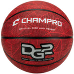 Champro Dura-Grip 230 Rubber Basketball - Scarlet