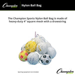 Champion Sports Nylon Ball Bag